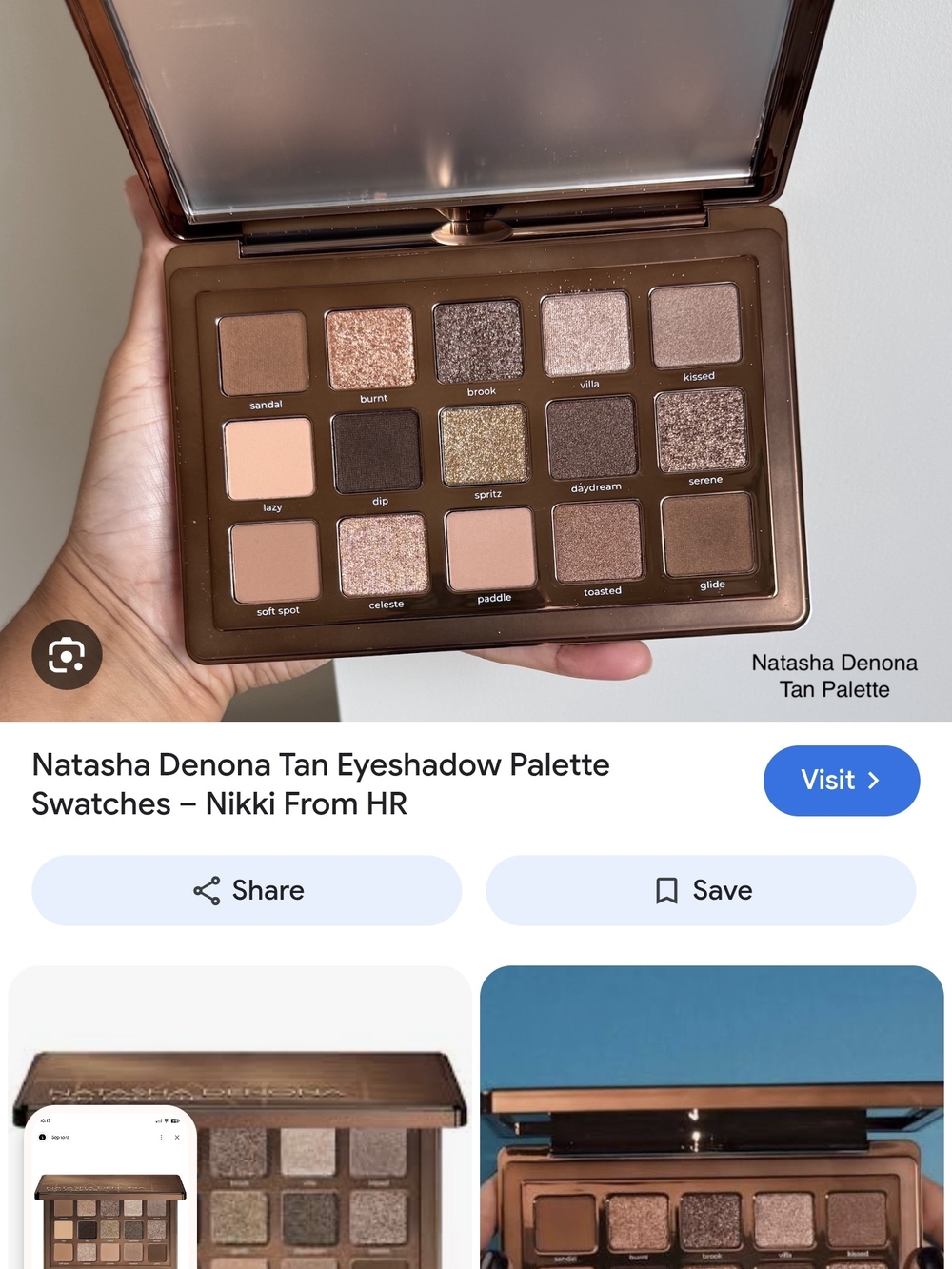 Natasha Denona I Need A Tan Eyeshadow Palette AND face Palette BNWOB